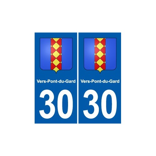 30 Aramon blason ville autocollant plaque stickers