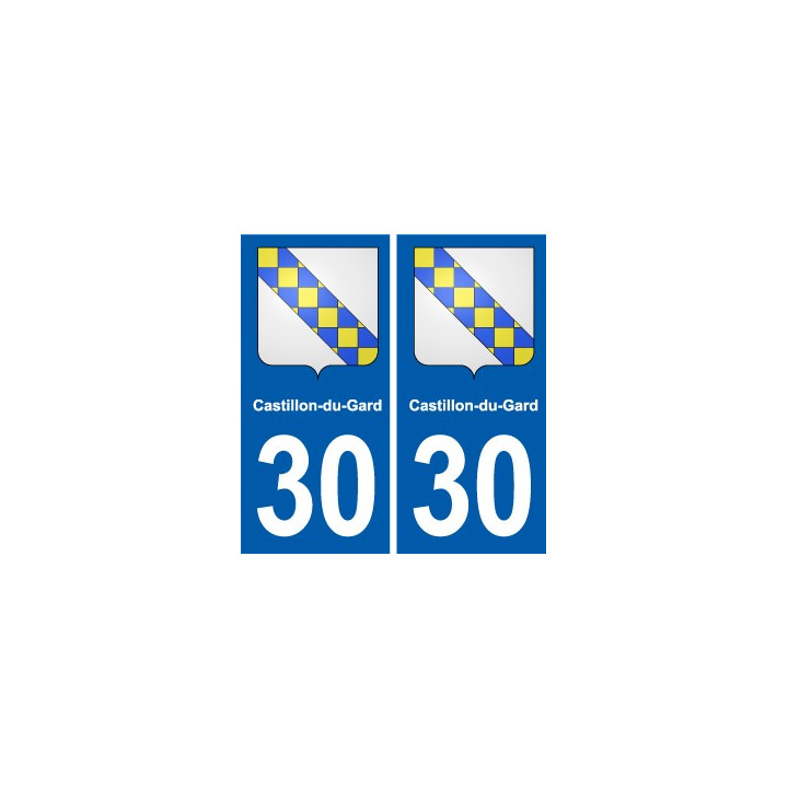 30 Aramon blason ville autocollant plaque stickers