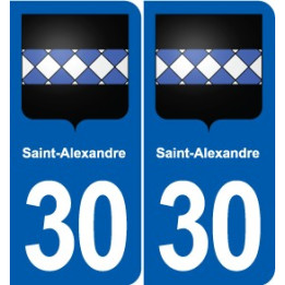 30 Aramon blason ville autocollant plaque stickers