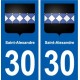 30 Aramon blason ville autocollant plaque stickers