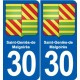 30 Aramon blason ville autocollant plaque stickers