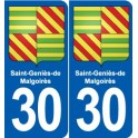 30 Aramon blason ville autocollant plaque stickers