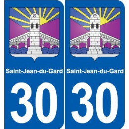 30 Aramon blason ville autocollant plaque stickers