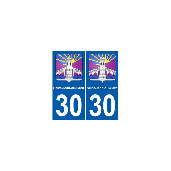 30 Aramon blason ville autocollant plaque stickers