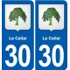 30 Aramon blason ville autocollant plaque stickers