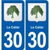 30 Aramon blason ville autocollant plaque stickers