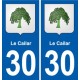 30 Aramon blason ville autocollant plaque stickers