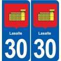 30 Aramon blason ville autocollant plaque stickers