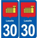 30 Aramon blason ville autocollant plaque stickers