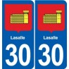 30 Aramon blason ville autocollant plaque stickers