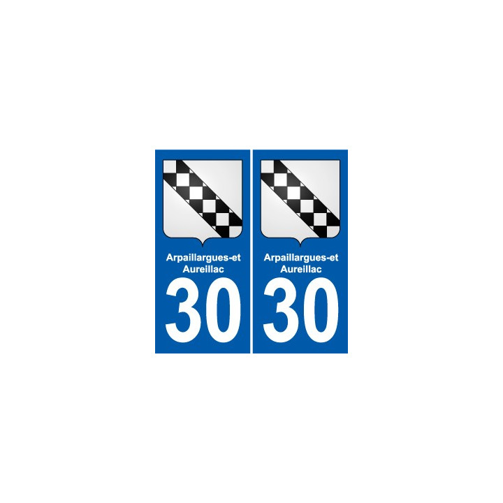 30 Aramon blason ville autocollant plaque stickers