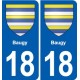 18 Sancerre blason autocollant plaque ville sticker