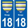 18 Sancerre blason autocollant plaque ville sticker