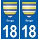18 Sancerre blason autocollant plaque ville sticker