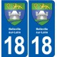 18 Sancerre blason autocollant plaque ville sticker