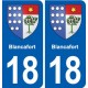 18 Sancerre blason autocollant plaque ville sticker