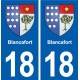 18 Sancerre blason autocollant plaque ville sticker