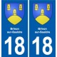 18 Sancerre blason autocollant plaque ville sticker