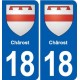 18 Sancerre blason autocollant plaque ville sticker