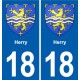 18 Sancerre blason autocollant plaque ville sticker