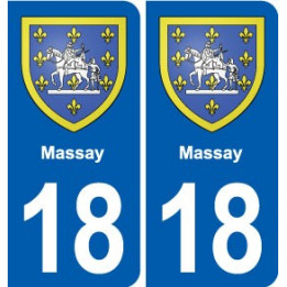 18 Sancerre blason autocollant plaque ville sticker