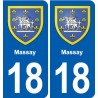 18 Sancerre blason autocollant plaque ville sticker