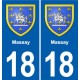 18 Sancerre blason autocollant plaque ville sticker
