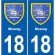 18 Sancerre blason autocollant plaque ville sticker