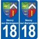 18 Sancerre blason autocollant plaque ville sticker