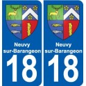 18 Sancerre blason autocollant plaque ville sticker