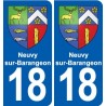 18 Sancerre blason autocollant plaque ville sticker