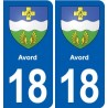 18 Sancerre blason autocollant plaque ville sticker