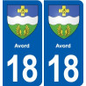 18 Sancerre blason autocollant plaque ville sticker