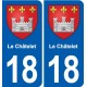 18 Sancerre blason autocollant plaque ville sticker