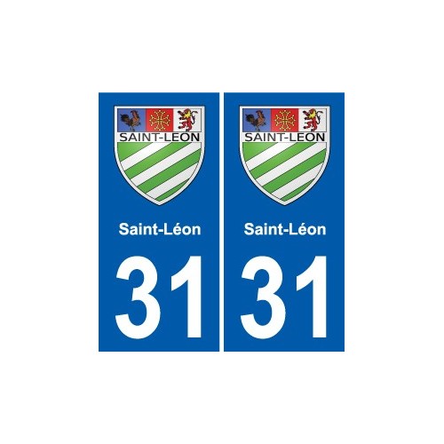 31 Fronton blason ville autocollant plaque stickers