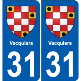 31 Fronton blason ville autocollant plaque stickers