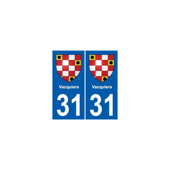 31 Fronton blason ville autocollant plaque stickers