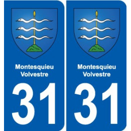 31 Fronton blason ville autocollant plaque stickers