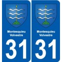 31 Fronton blason ville autocollant plaque stickers