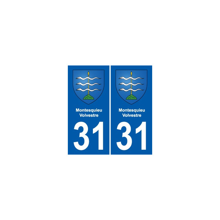 31 Fronton blason ville autocollant plaque stickers