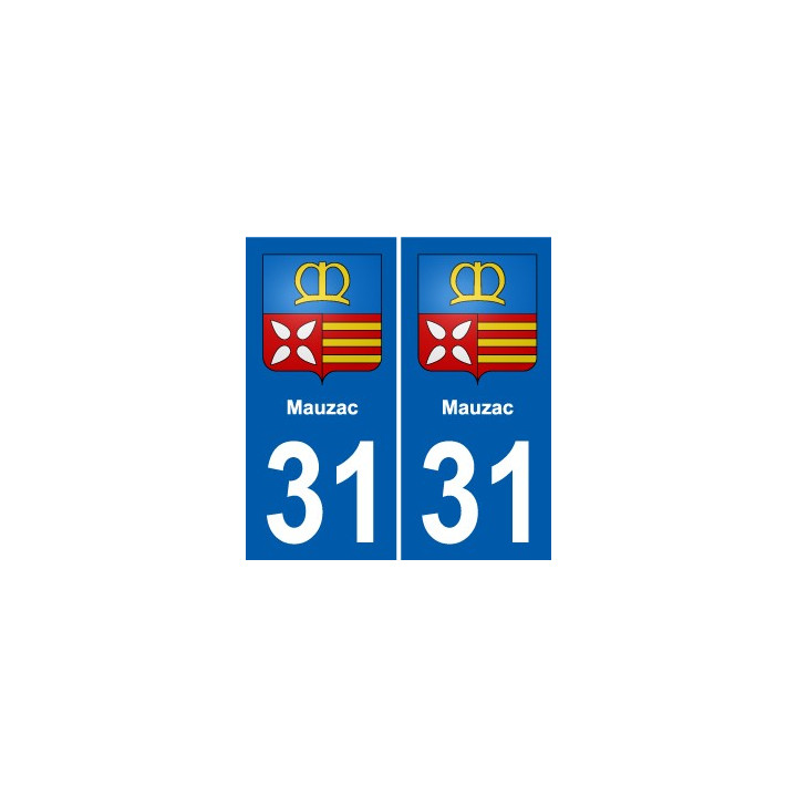 31 Fronton blason ville autocollant plaque stickers