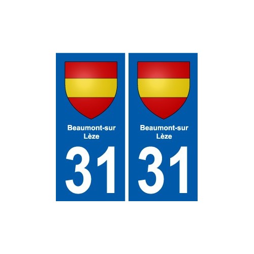 31 Fronton blason ville autocollant plaque stickers