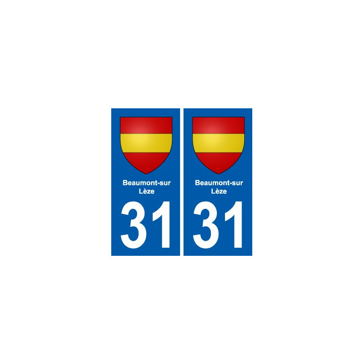 31 Fronton blason ville autocollant plaque stickers