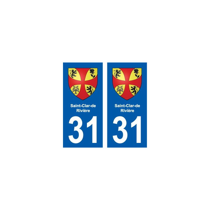 31 Fronton blason ville autocollant plaque stickers