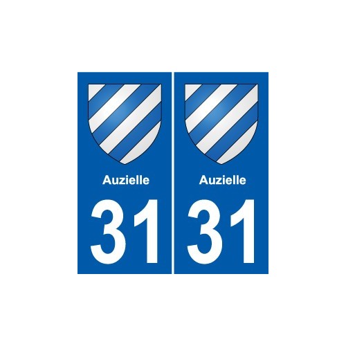 31 Fronton blason ville autocollant plaque stickers