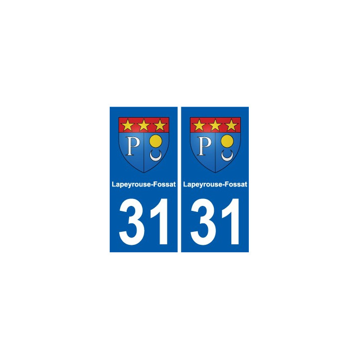31 Fronton blason ville autocollant plaque stickers