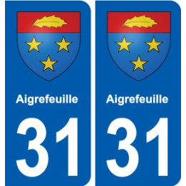 31 Fronton blason ville autocollant plaque stickers