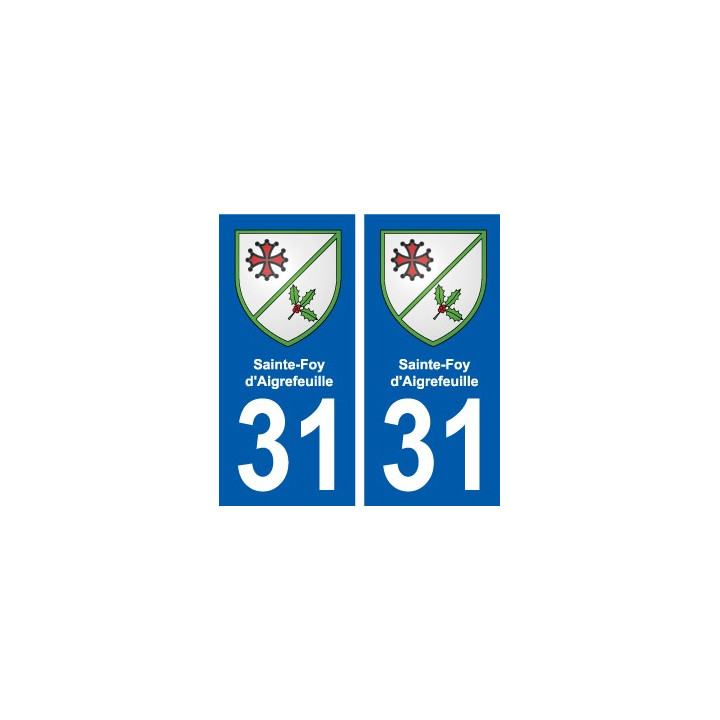 31 Fronton blason ville autocollant plaque stickers
