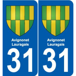 31 Fronton blason ville autocollant plaque stickers