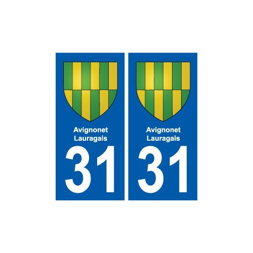 31 Fronton blason ville autocollant plaque stickers